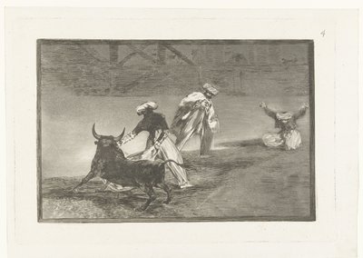 Bir arenada boğa güreşçileri Capean otro encerrado Boğa Güreşi (dizi başlığı) La Tauromaquia (dizi başlığı) by Francisco de Goya