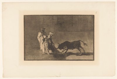 kumda Stierenvechten Moors, bornozlarıyla meydanda başka bir capeo yapıyor Stierengevechten (dizi adı) La Taureamachie (dizi adı) Boğa Güreşi (dizi başlığı) by Francisco de Goya