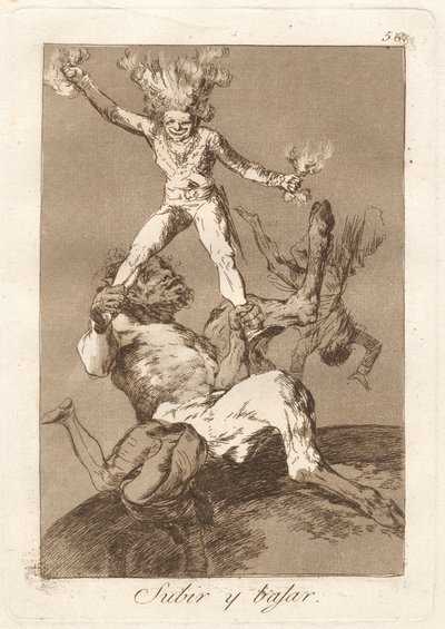 Subir y bajar (Yükselmek ve Düşmek) by Francisco de Goya