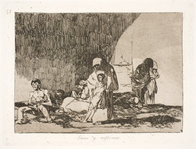 Sağlıklı ve Hasta (57) by Francisco de Goya