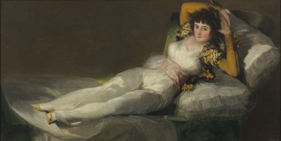 Giyinik Maja, c. 1800 by Francisco de Goya