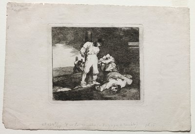 Savaşın Felaketleri: Ve Bunun İçin Yardım Yok by Francisco de Goya