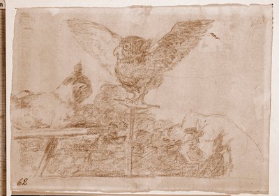 The Disasters of War: Cat Pandomim (hazırlık çizimi) by Francisco de Goya