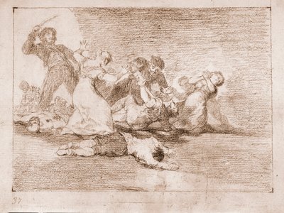 Savaşın Felaketleri: Kötü şöhretli kâr (Çizim by Francisco de Goya