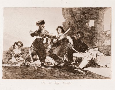 Savaşın Felaketleri: Artık çok geç (çizimden sonra gravürleme) by Francisco de Goya