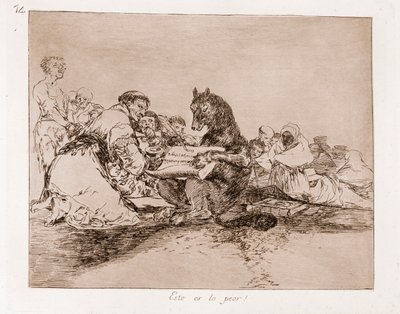 Savaşın Felaketleri: Bu en kötüsü (hazırlık çiziminden by Francisco de Goya