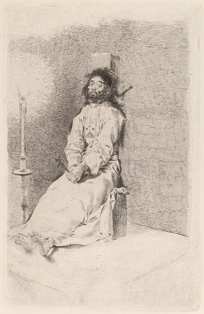 Garroted Adam by Francisco de Goya