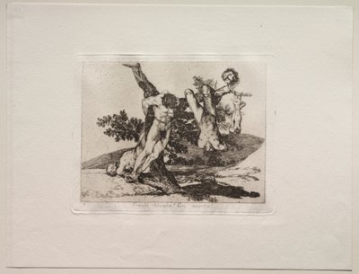 Savaşın Korkuları: Kahramanca Bir Başarı! Ölü Adamlarla! by Francisco de Goya