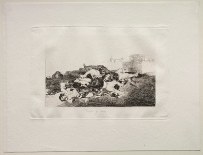 Savaşın Korkuları: Daha da Kötüsü by Francisco de Goya