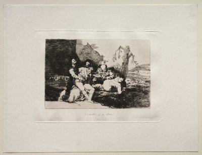 The Horrors of War: Onları İyi ve Bir Sonrakine Getirin. by Francisco de Goya