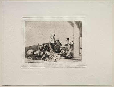 Savaşın Dehşetleri: Ağlamanın Faydası Yok. by Francisco de Goya