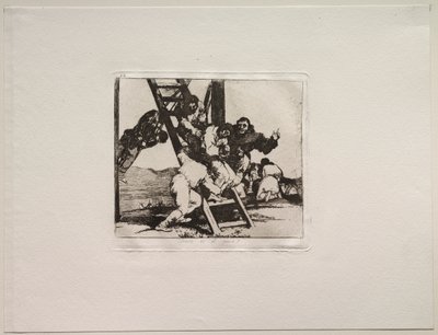 Savaşın Korkuları: Zor Bir Adım! by Francisco de Goya