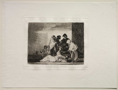 Savaşın Dehşetleri: Darı sayesinde. by Francisco de Goya