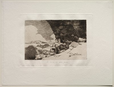Savaşın Korkuları: Başka Bir Yerde Aynı. by Francisco de Goya