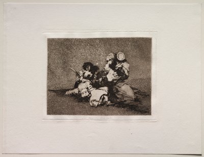 Savaşın Korkuları: Kadınlar Cesaret Verir by Francisco de Goya