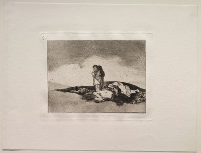 Savaşın Korkuları: Onlara Yardım Edecek Kimse Yok. by Francisco de Goya