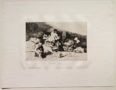Savaşın Korkuları: Bunlar da. by Francisco de Goya