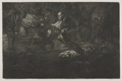 Atasözleri: Onları Tanrı Yaratır ve Birlikte Birleşirler, 1864. by Francisco de Goya