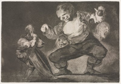 Atasözleri: Simpleton, 1864. by Francisco de Goya