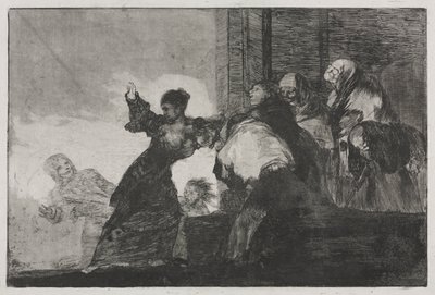 Atasözleri: İki Kafa Bir veya Zavallı Budalalıktan Daha İyidir by Francisco de Goya