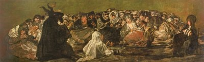 Cadıların Şabat Günü veya Büyük Teke, (Kara Tablolardan biri), c.1821-23 by Francisco de Goya