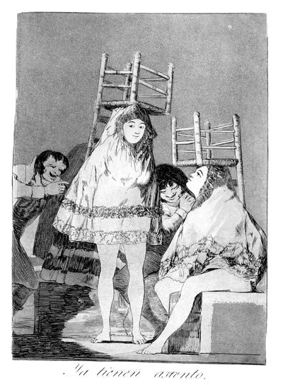 Zaten bir koltukları var, 1799 by Francisco de Goya