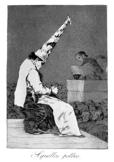 O toz parçacıkları, sakat Perrico, 1799 by Francisco de Goya