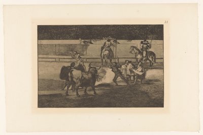 Boğa güreşçisi brandende banderillas ile tanıştı ateş şeritleri Stierengevecht (dizi adı) La Taureamachie (dizi adı) Boğa Güreşi (dizi başlığı) by Francisco de Goya