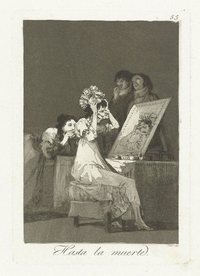 Çok iyi Ölüme kadar (nesne üzerindeki başlık) Los Caprichos (dizi adı) by Francisco de Goya