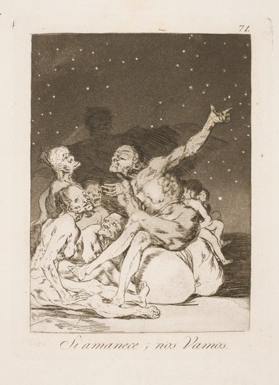Şafakta gitmeliyiz by Francisco de Goya