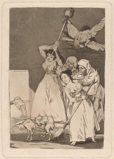 Ya van desplumados (Orada Koparılırlar) by Francisco de Goya