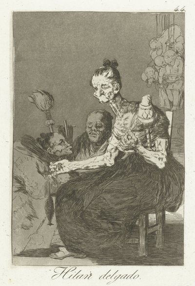 iyi dönüyorlar Hilan Delgado (nesne üzerindeki başlık) Los Caprichos (dizi adı) by Francisco de Goya