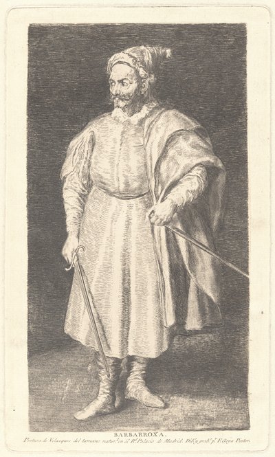 Soytarı Barbarroja by Francisco de Goya after Diego Velázquez