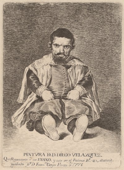 Bir Cüce (Bir Cüce) by Francisco de Goya after Diego Velázquez