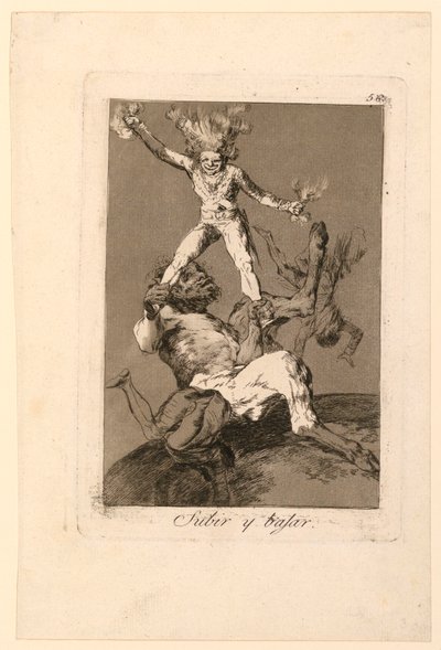 Yukarı ve aşağı by Francisco de Goya y Lucientes