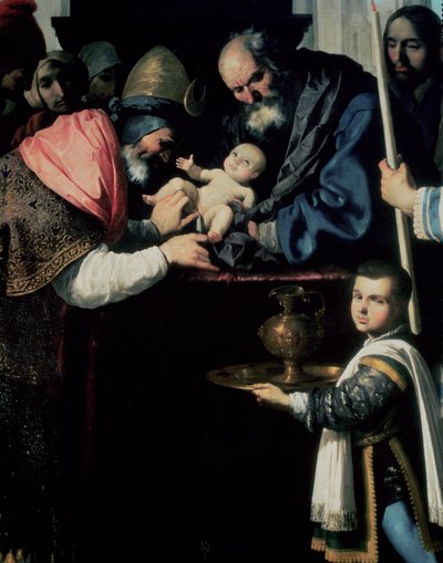 İsa'nın sünneti (detay) by Francisco de Zurbaran