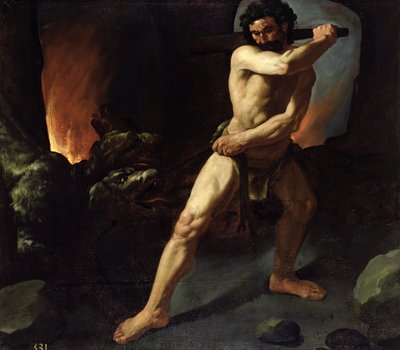 Herkül ve Cerberus, c.1634 by Francisco de Zurbaran