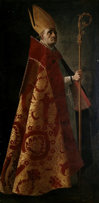 Sevilla'daki San Pablo El Real için Tablolar: Sant 'Ambrogio by Francisco de Zurbaran