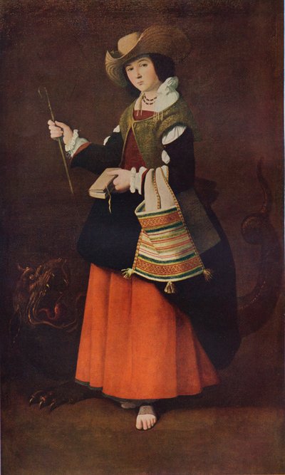 Antakya Aziz Margaret, c1630, 1937 by Francisco de Zurbaran