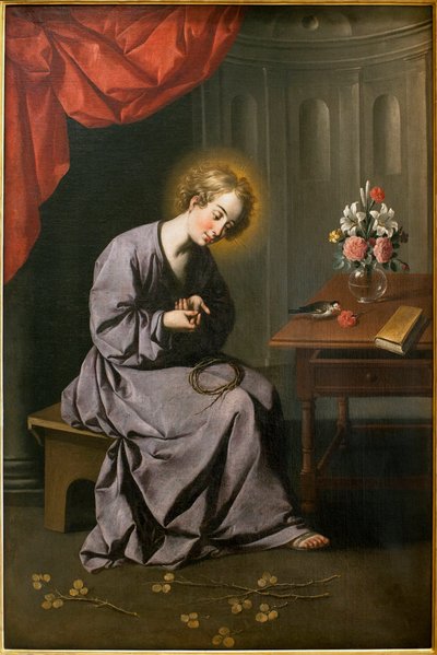 Çocuğun Omurgası Var - Tablo Francisco de Zurbaran (1598-1664), Tuval Üzerine Yağlıboya, yaklaşık 1630 - Sevilla Güzel Sanatlar Müzesi, İspanya by Francisco de Zurbaran