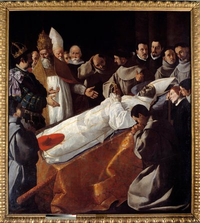 Aziz Bonaventure'nin (1221-1274) resminin sergisi Francisco de Zurbaran (1598-1664) 17. yüzyıl Güneşi. 2,5x2,25 m by Francisco de Zurbaran