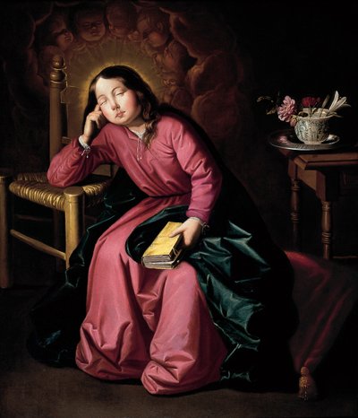 Uyuyan Çocuk Bakire by Francisco de Zurbaran