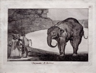 hayvan çılgınlığı by Francisco de Goya