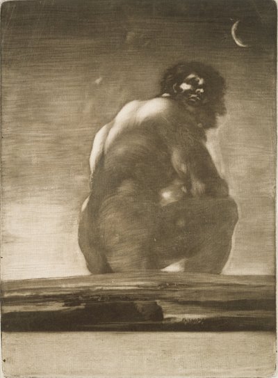 Oturan Dev by Francisco de Goya