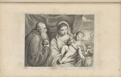 İsa Çocuklu Meryem ve Vaftizci Genç Yahya by Franciscus van der Steen