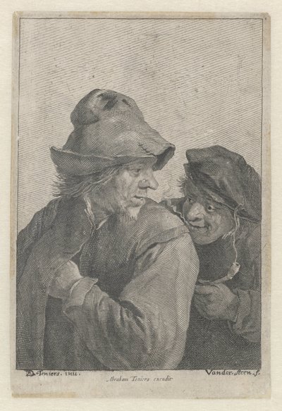 iki çiftçi by Franciscus van der Steen