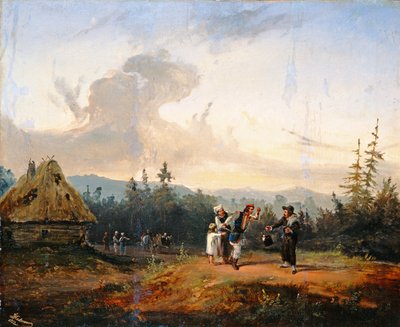 Yahudi Tüccarla Tartışmalar, 1853 by Franciszek Kostrzewski