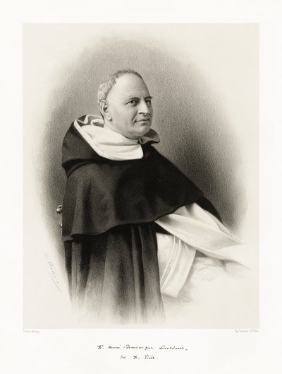 Jean Baptiste Henri Dominique Lacordaire, 1865-66 by Franck