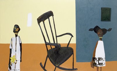 Büyükannemin Odası I, 2000 (tuval üzerine karışık teknik) by Francks Deceus