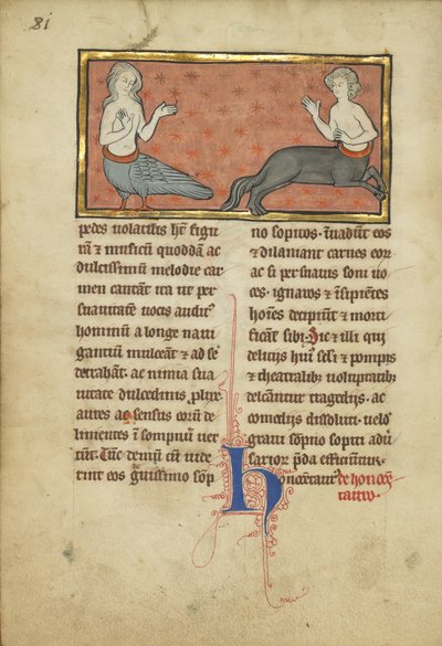 Bir Siren ve bir Centaur, bir bestiary